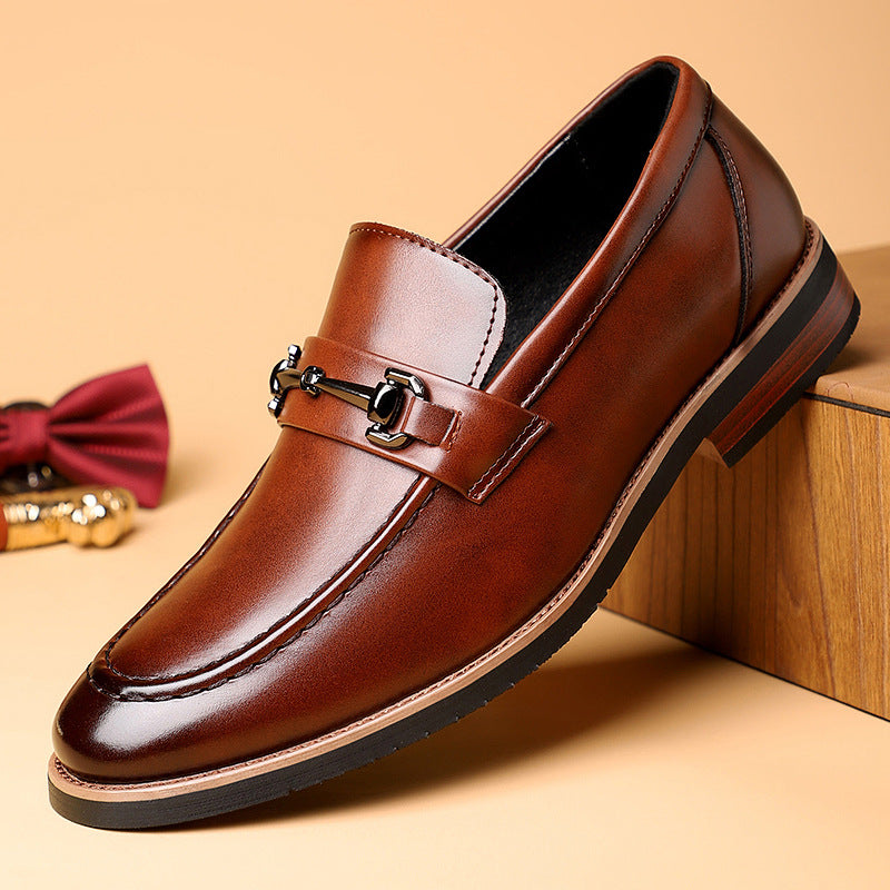 Mens Leather Slip-On Loafers