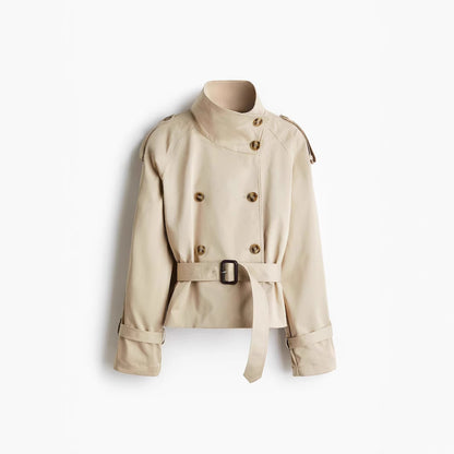 Women’s Belted Short Trench Coat