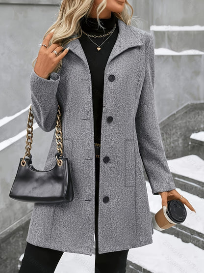 Women’s Mid-Length Wool Blend Coat