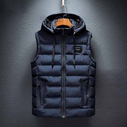 Mens Fleece-Lined Cotton Vest