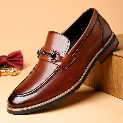 Mens Leather Slip-On Loafers