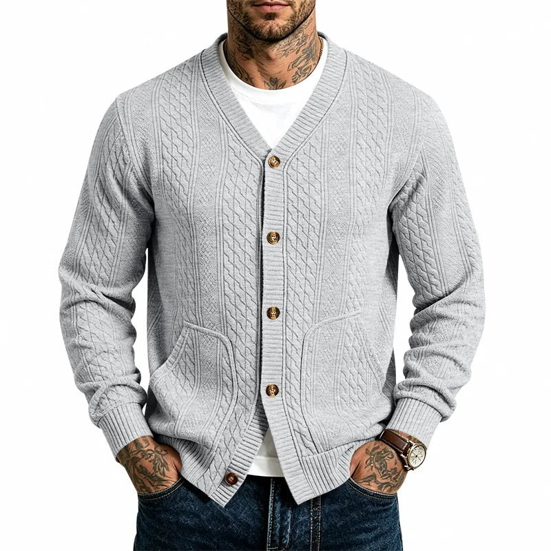 Men's Cable Knit Cardigan