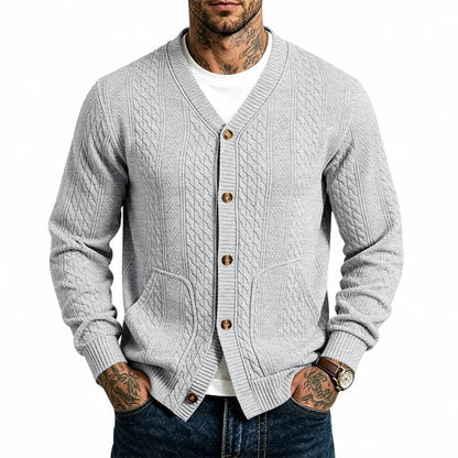 Men's Cable Knit Cardigan