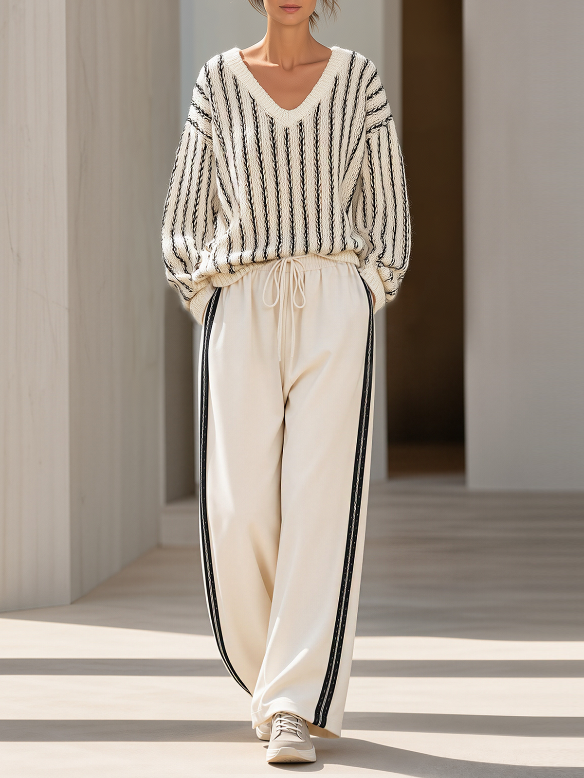 Women's Knitted Trouser Co-ord