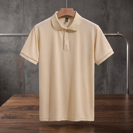 Men's Ribbed Polo Shirt