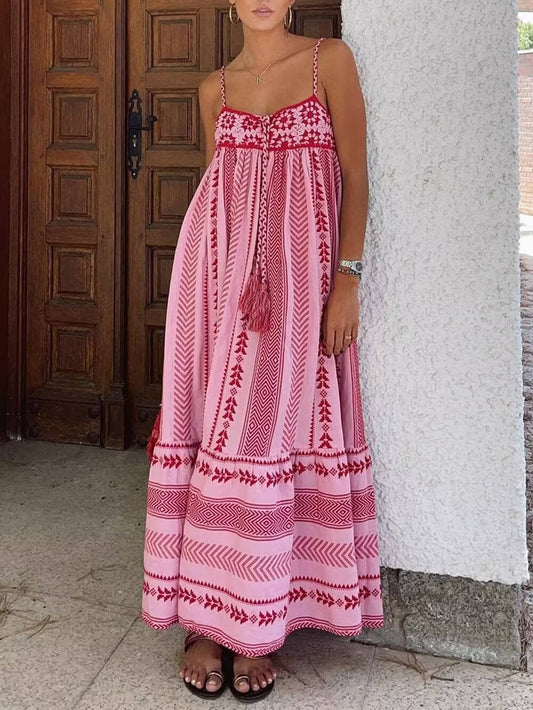 Crochet Knitted Slip Maxi Dress