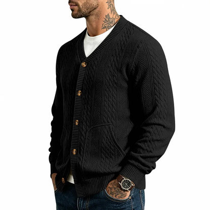 Men's Cable Knit Cardigan