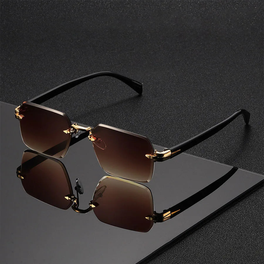 Rimless Gradient Sunglasses