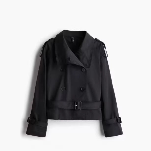Women’s Belted Short Trench Coat