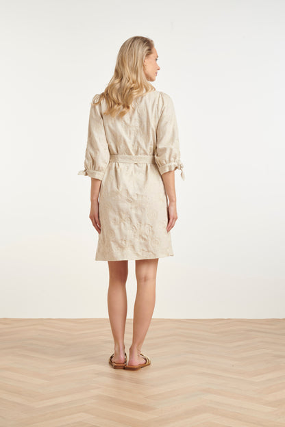 Embroidered Shirt Dress