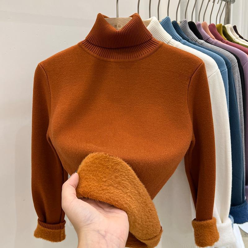 Women’s Fleece-Lined High Neck Sweater
