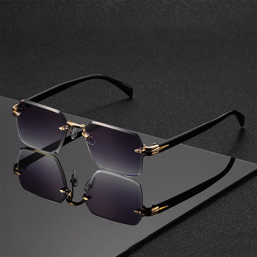 Rimless Gradient Sunglasses