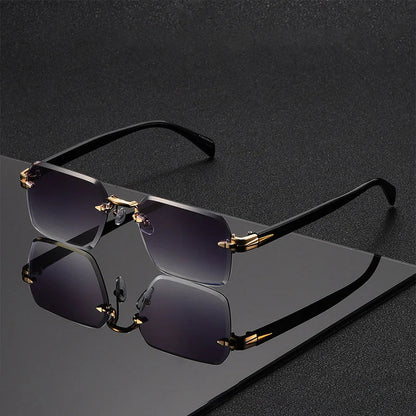 Rimless Gradient Sunglasses
