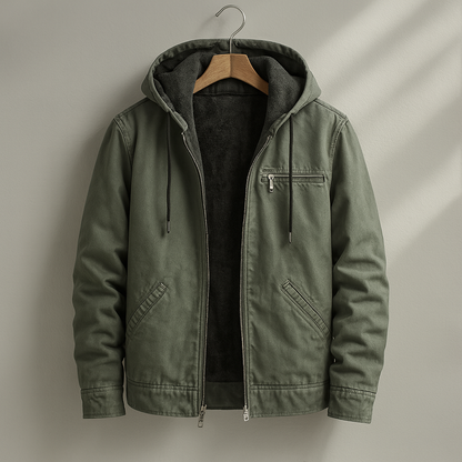 Men's Hooded Jacket in Green – Rockingham
