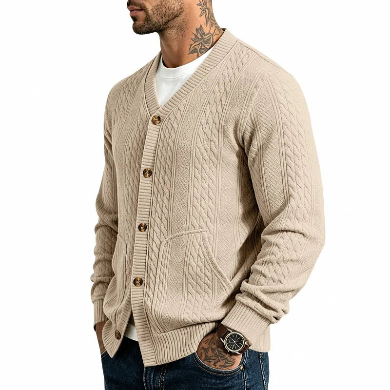 Men's Cable Knit Cardigan