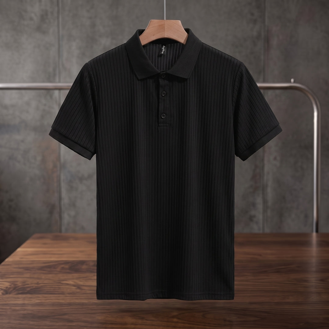 Men's Ribbed Polo Shirt