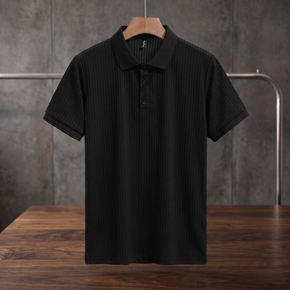 Men's Ribbed Polo Shirt