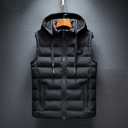 Mens Fleece-Lined Cotton Vest