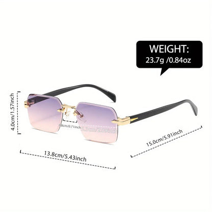 Rimless Gradient Sunglasses