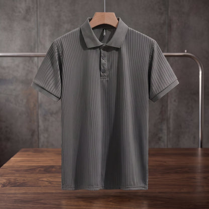 Men's Ribbed Polo Shirt
