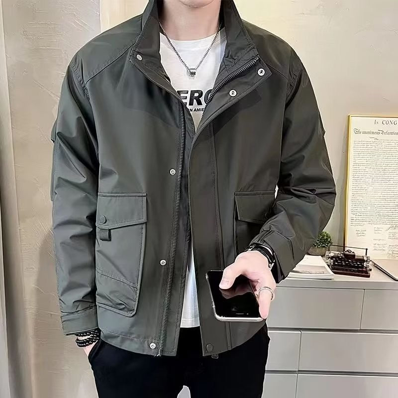 Men’s Casual Stand Collar Jacket