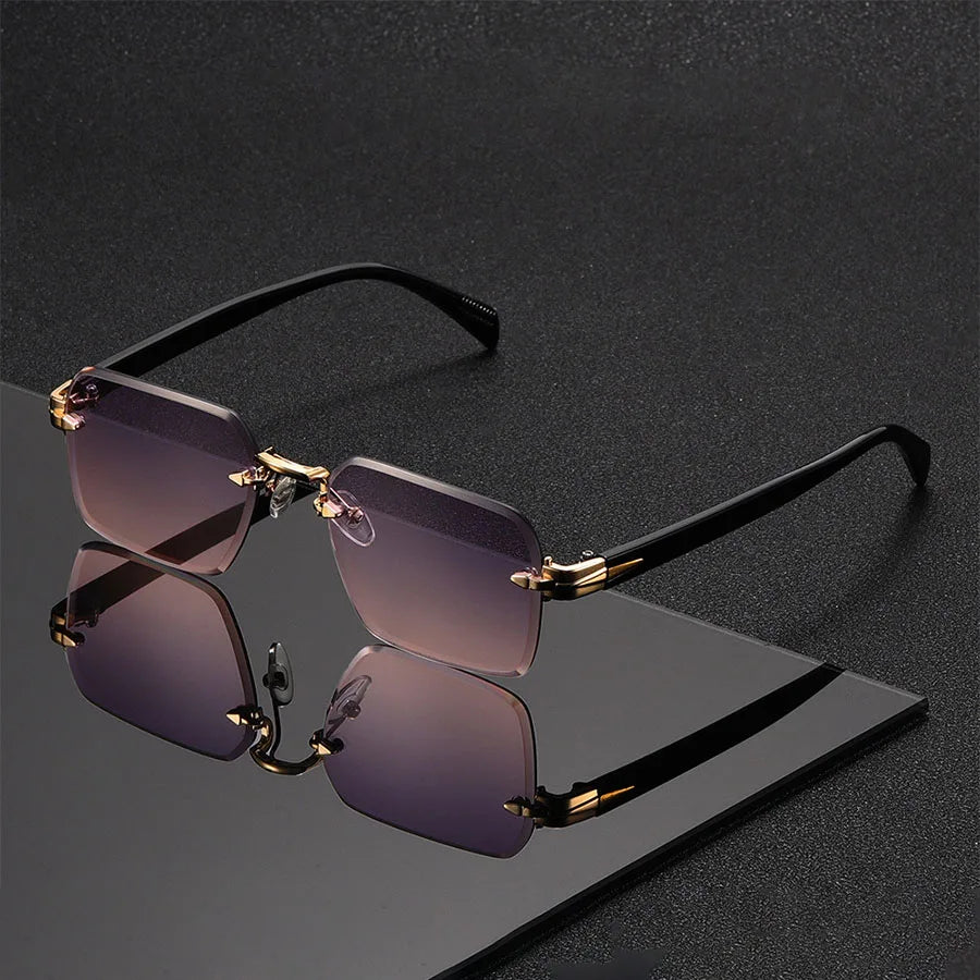 Rimless Gradient Sunglasses