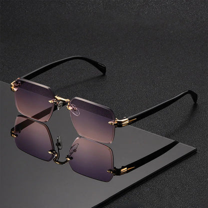 Rimless Gradient Sunglasses