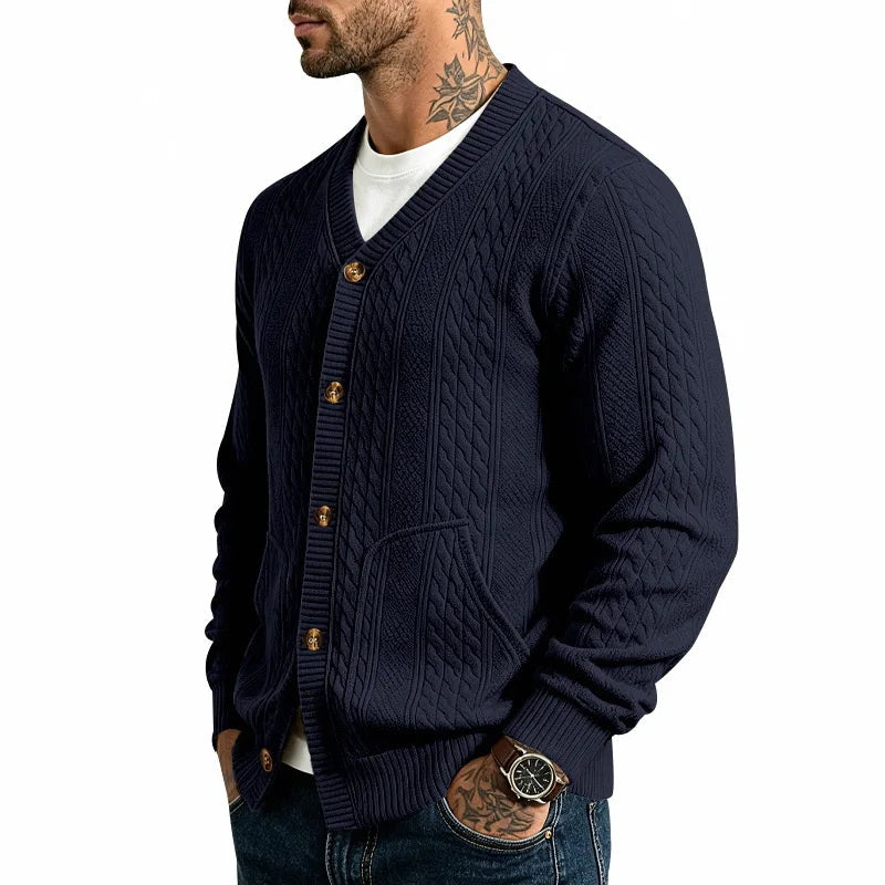 Men's Cable Knit Cardigan