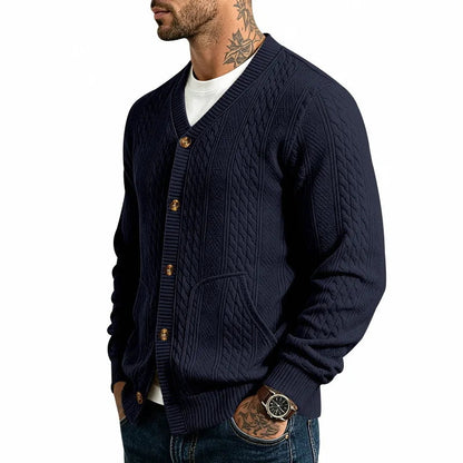 Men's Cable Knit Cardigan