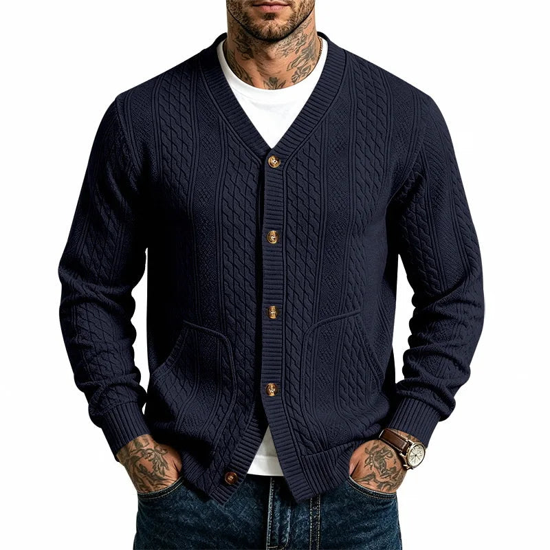 Men's Cable Knit Cardigan