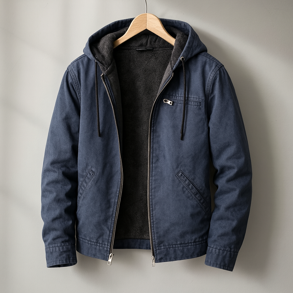 Men's Hooded Jacket in Navy – Rockingham