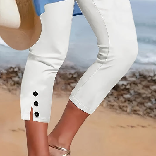 Women's Stretch Capri Trousers