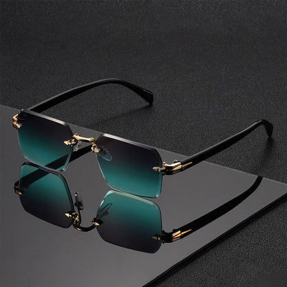 Rimless Gradient Sunglasses