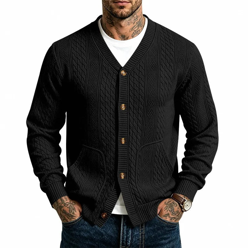 Men's Cable Knit Cardigan