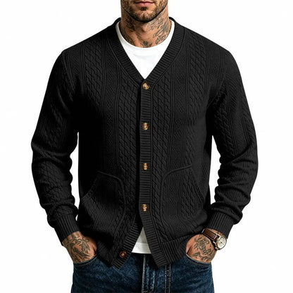 Men's Cable Knit Cardigan