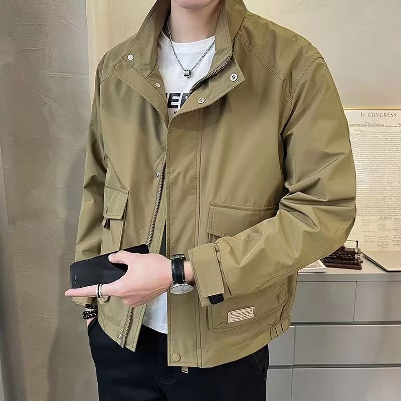 Men’s Casual Stand Collar Jacket