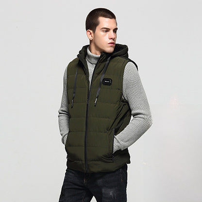 Mens Fleece-Lined Cotton Vest