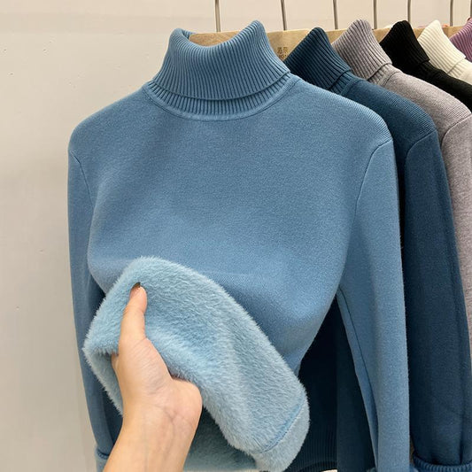Women’s Fleece-Lined High Neck Sweater