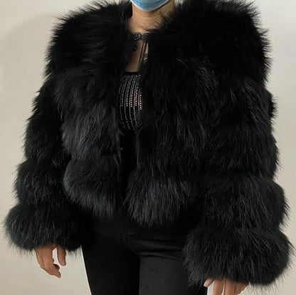 Winter fur coat