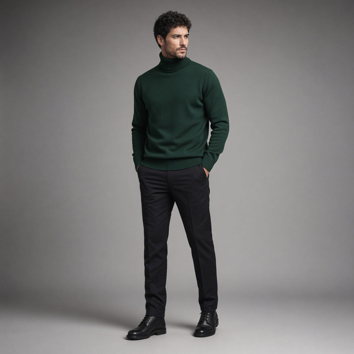Men's Cashmere Turtleneck Jumper