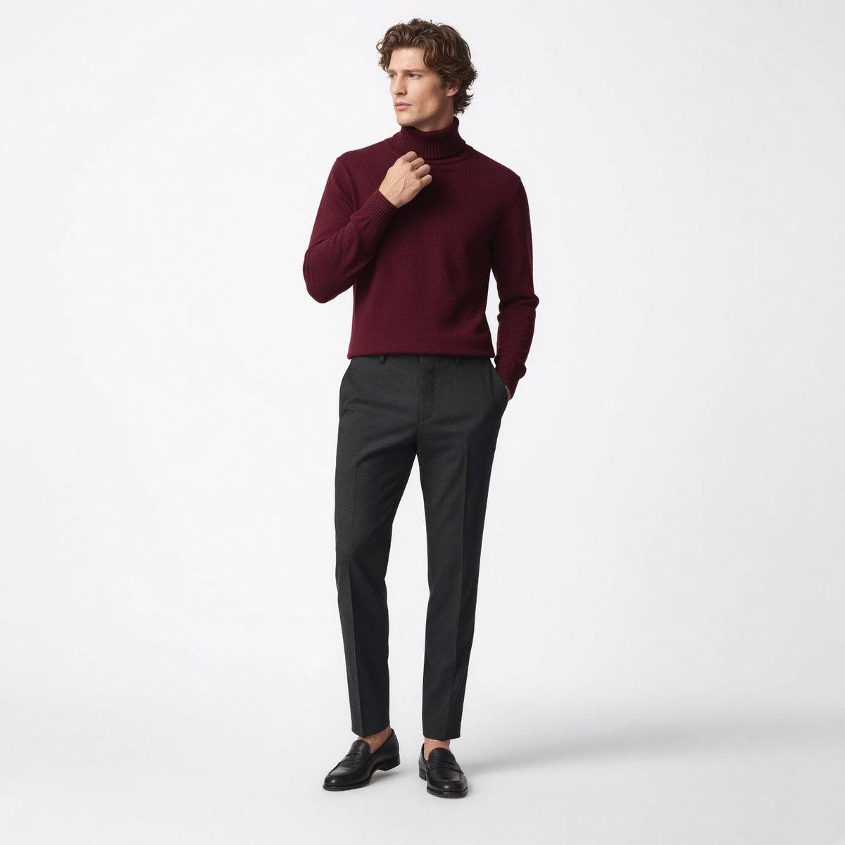 Men's Cashmere Turtleneck Jumper