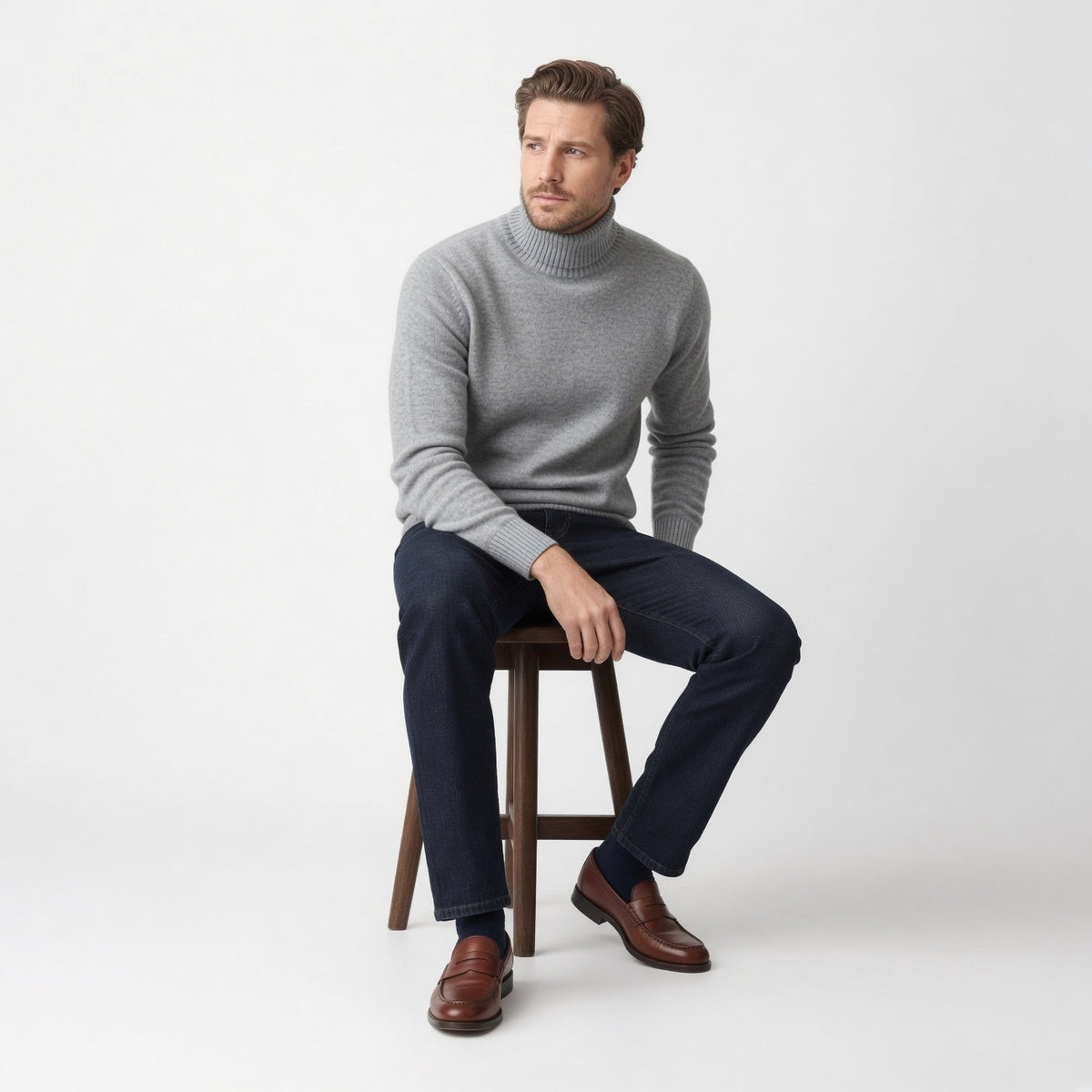 Men's Cashmere Turtleneck Jumper