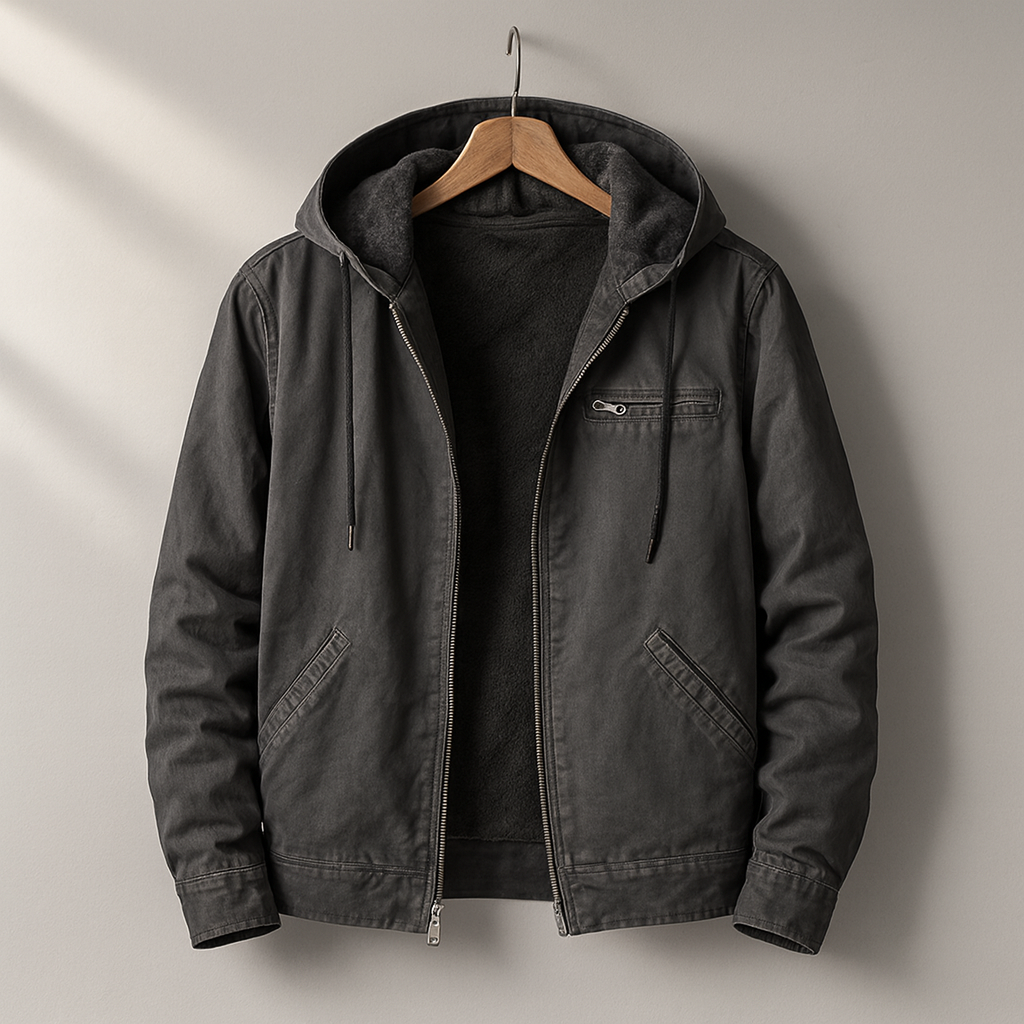 Men's Hooded Jacket in Black – Rockingham
