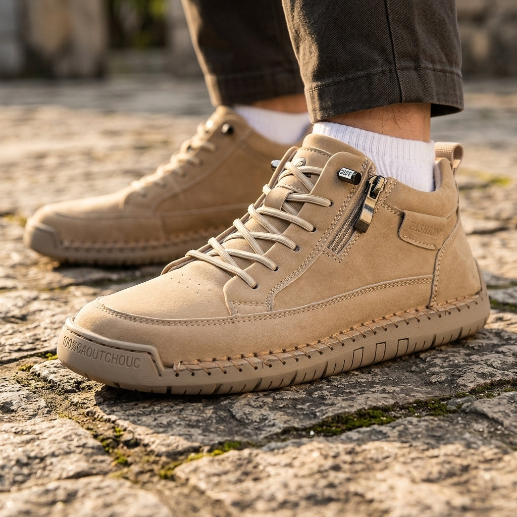 Men's Leather Lace-Up Boots