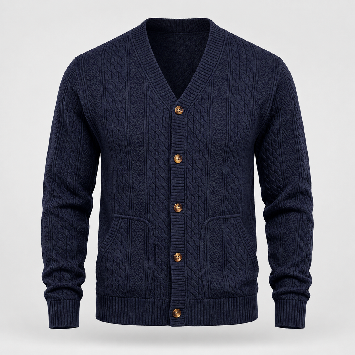 Men's Cable Knit Cardigan