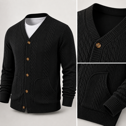 Men's Cable Knit Cardigan