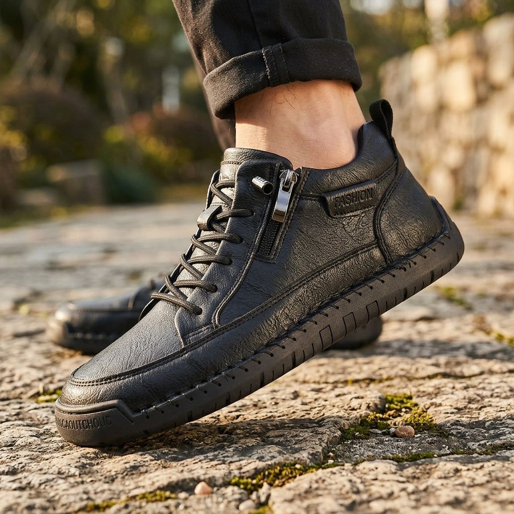 Men's Leather Lace-Up Boots