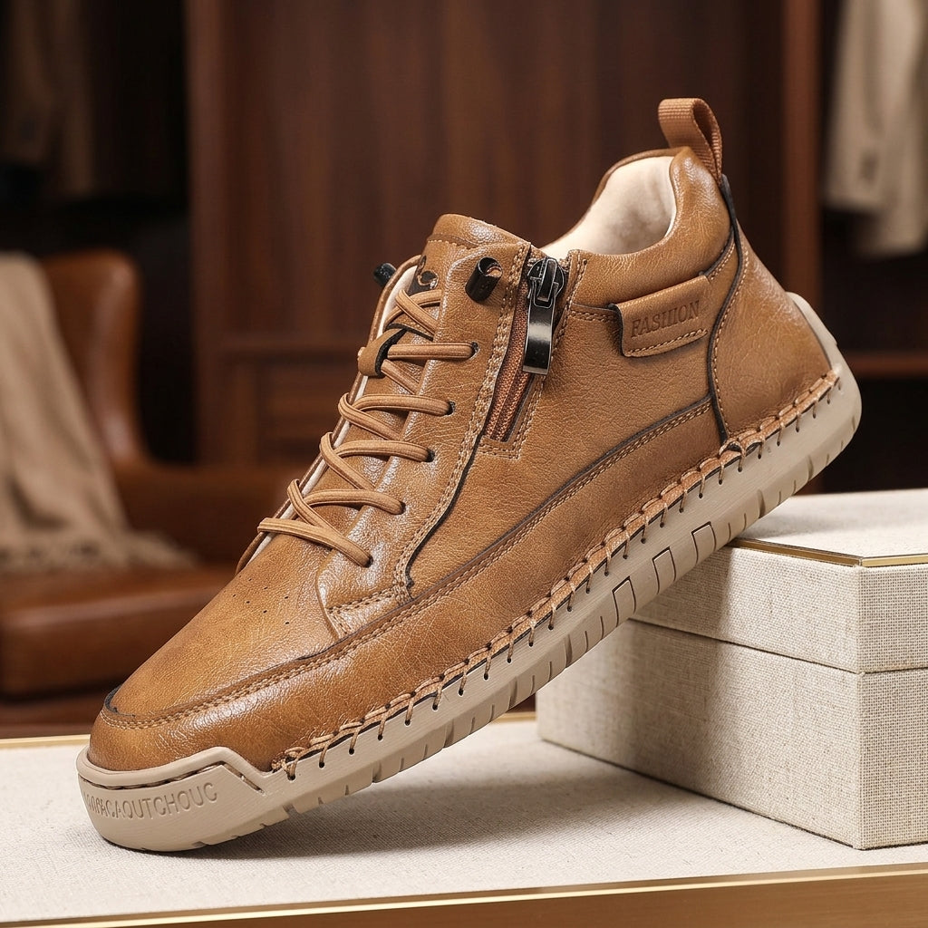 Men's Leather Lace-Up Boots