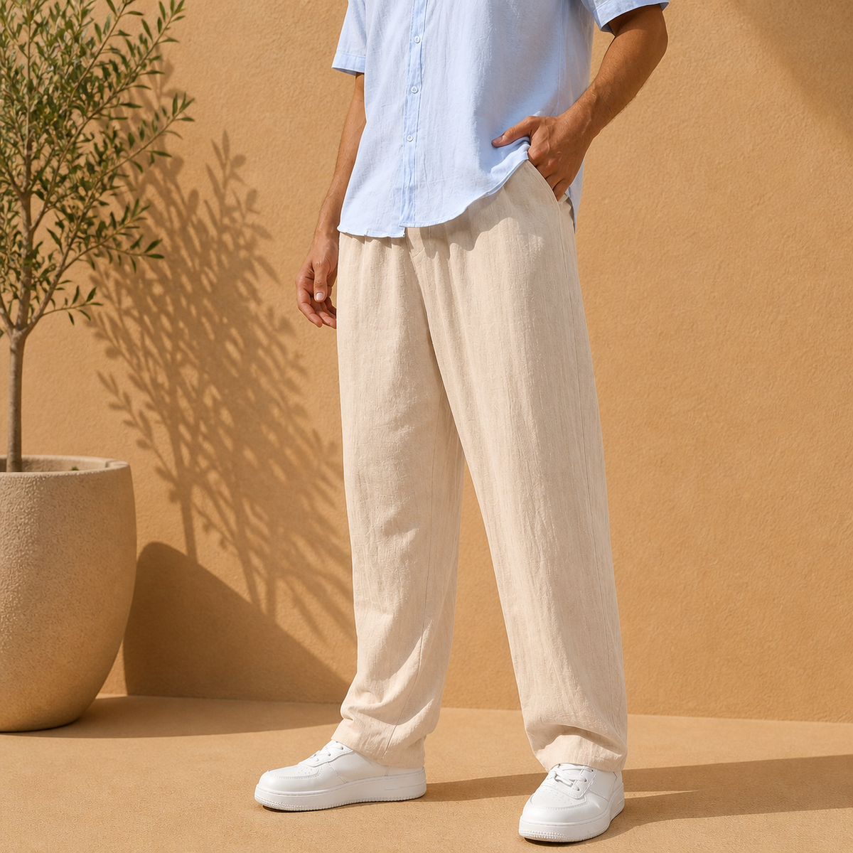 Men's Linen Trousers