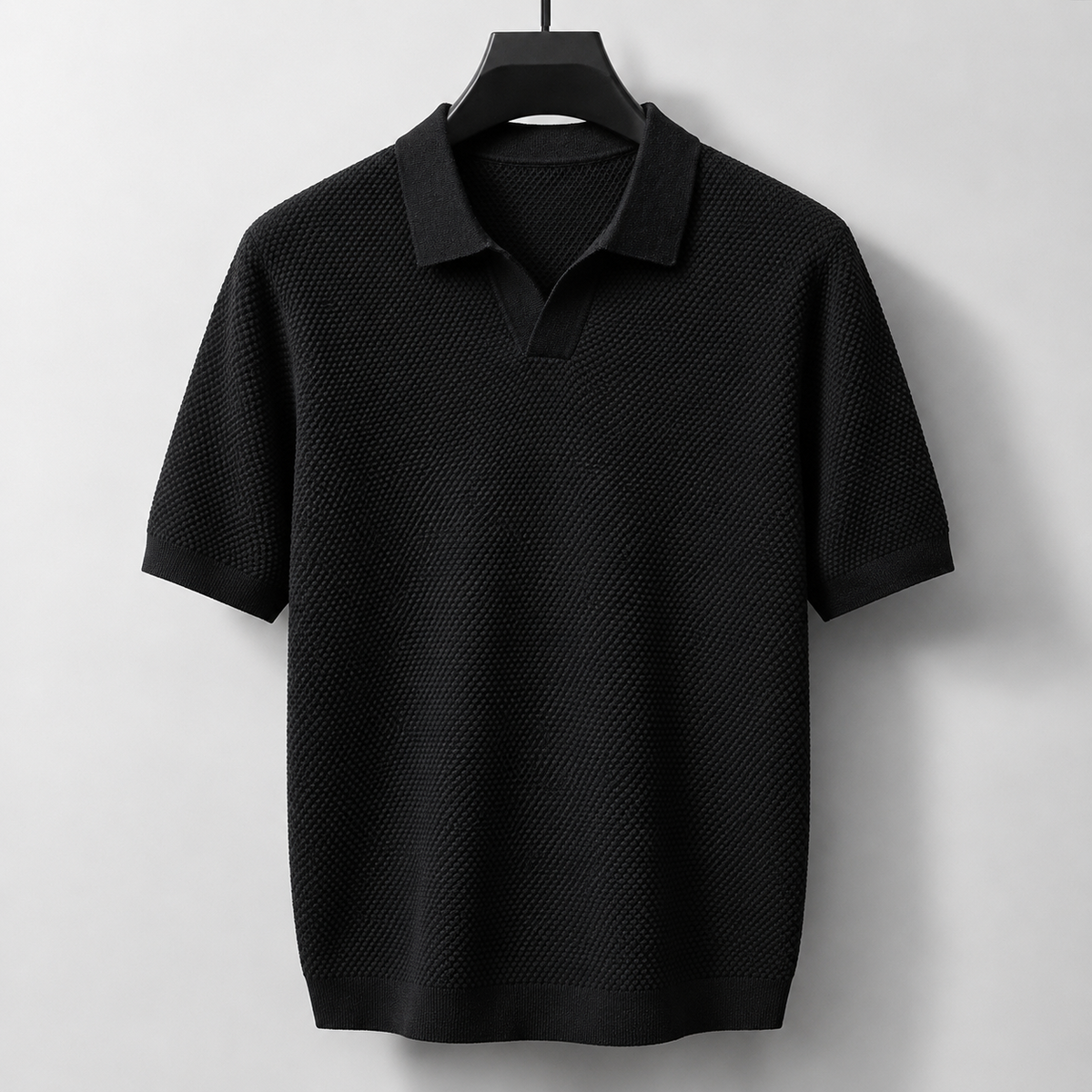 Men's Knitted Polo Shirt